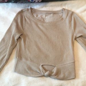 Hollister cropped front tied top